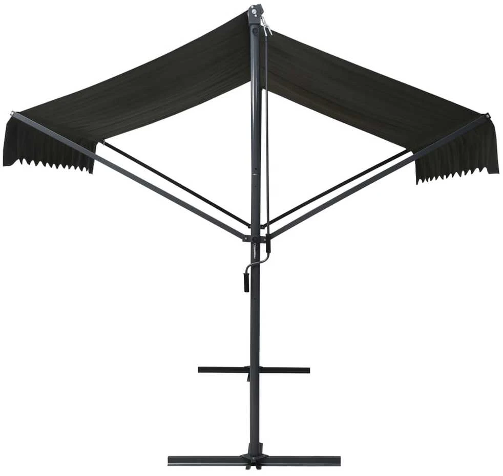 Laisvai pastatoma stoginė, antracito spalvos, 500x300cm