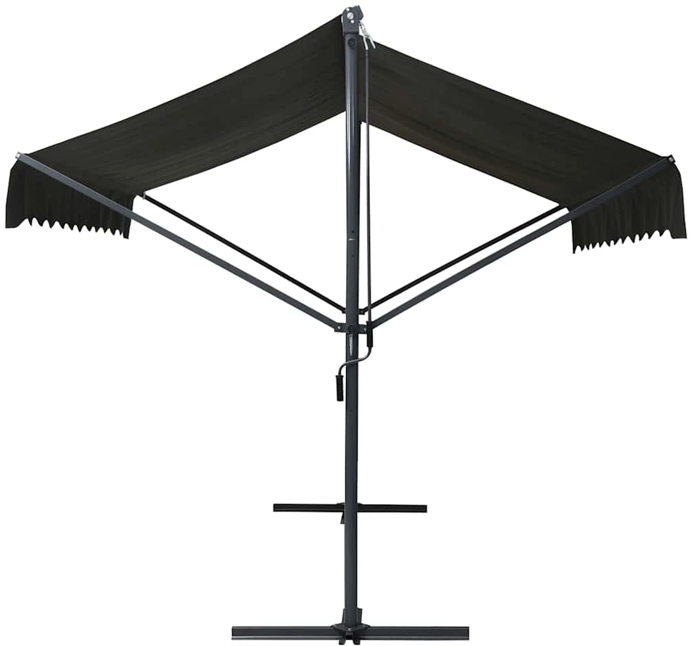 Laisvai pastatoma stoginė, antracito spalvos, 600x300cm