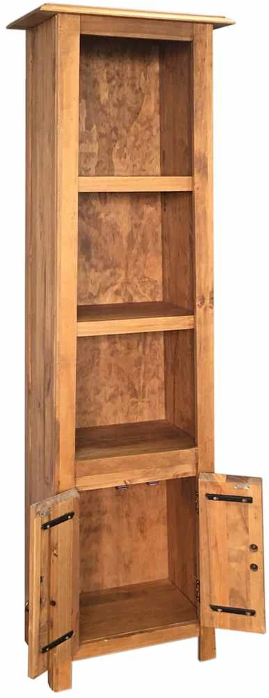 Laisvai pastatoma vonios spintelė, 48x32x170cm, pušies masyvas