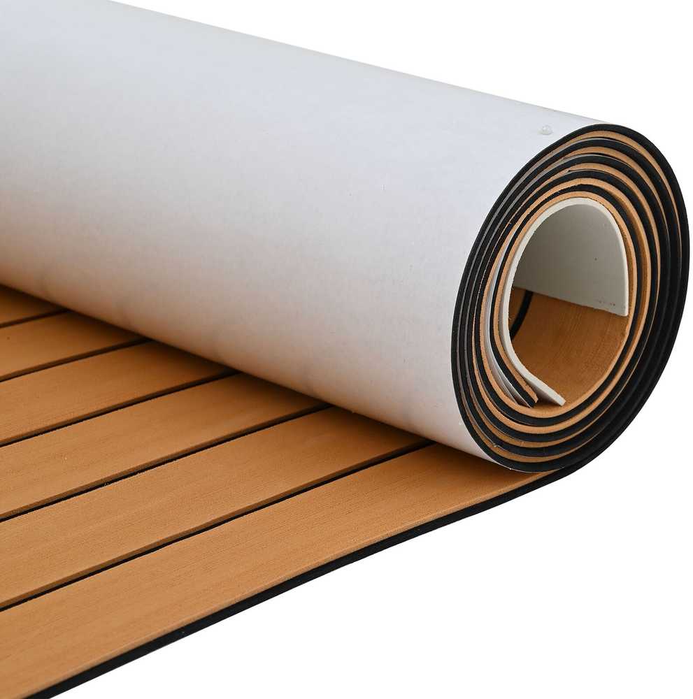 laivo grindys savaime klijuojančios rudos ir juodos 240x60 cm EVA putos