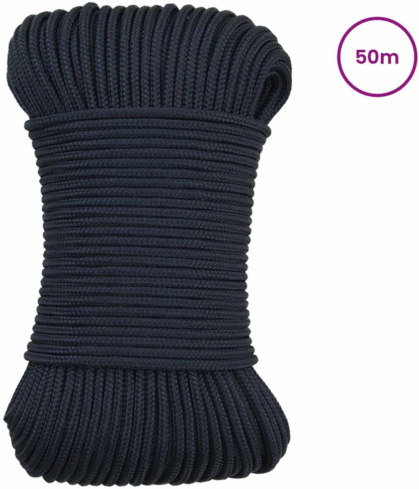 Laivo virvė 0.3 mm 50 m Karališka mėlyna Poliesteris