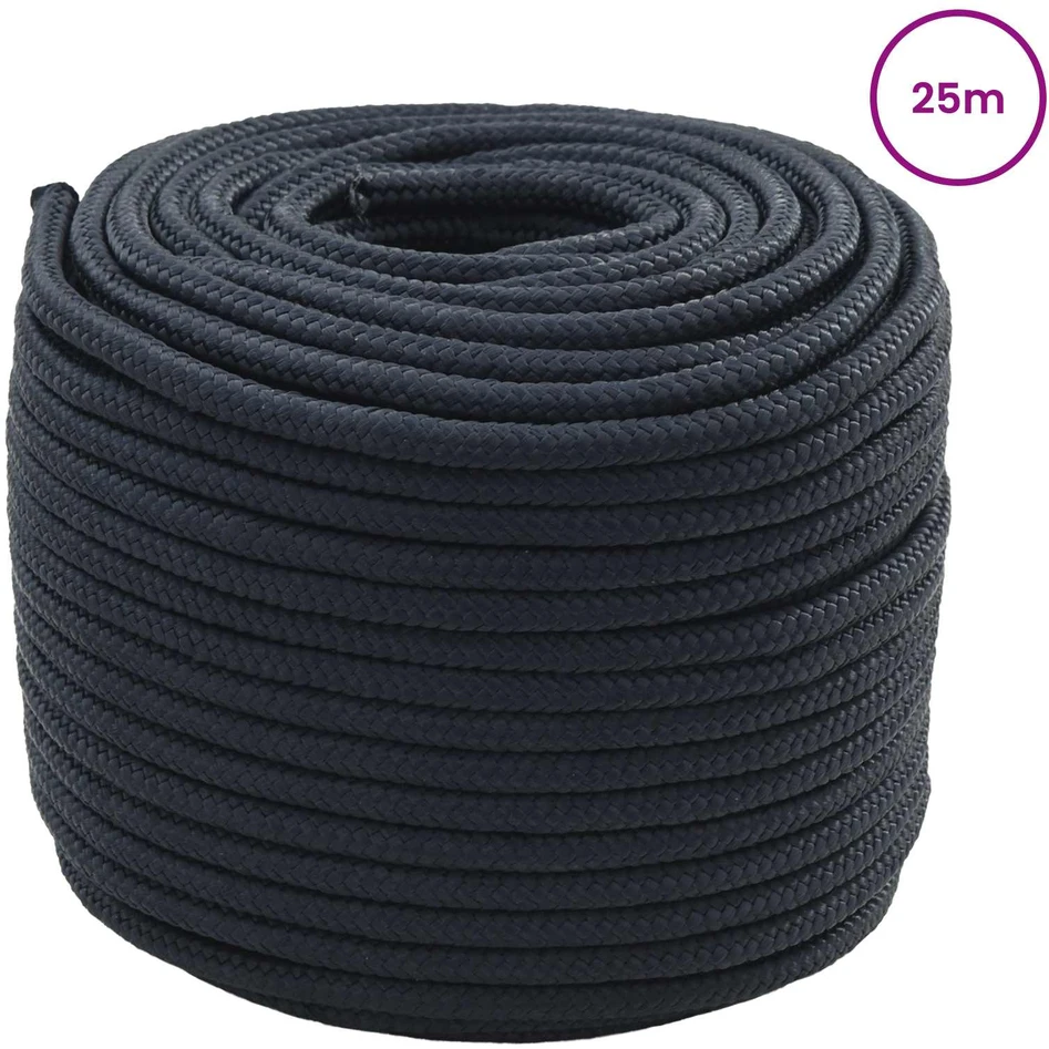 Laivo virvė 8 mm 25 m Karališka mėlyna Poliesteris