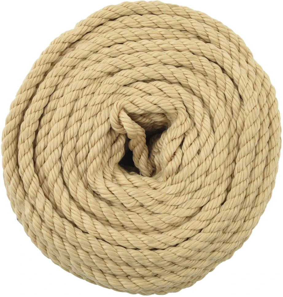 Laivo virvė 8 mm 50 m Natūrali polypropylène