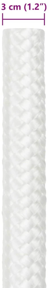 Laivo virvė 3 mm 10 m Balta