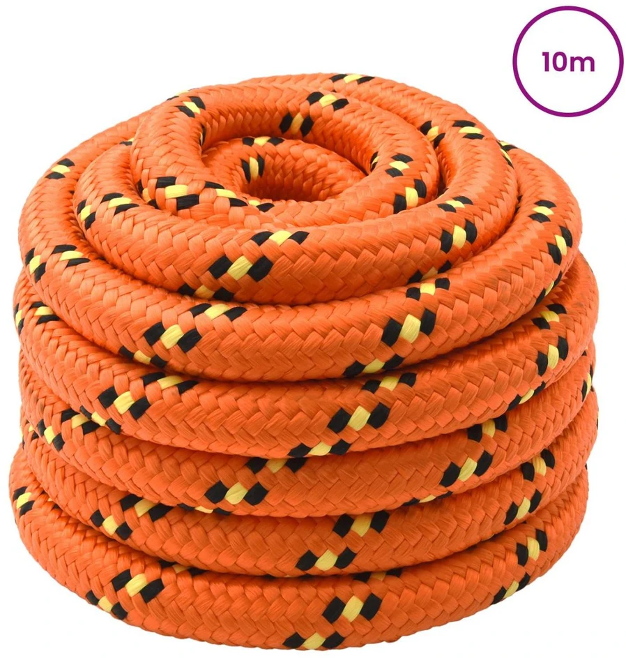 Laivo virvė 3 mm 10 m Oranžinė