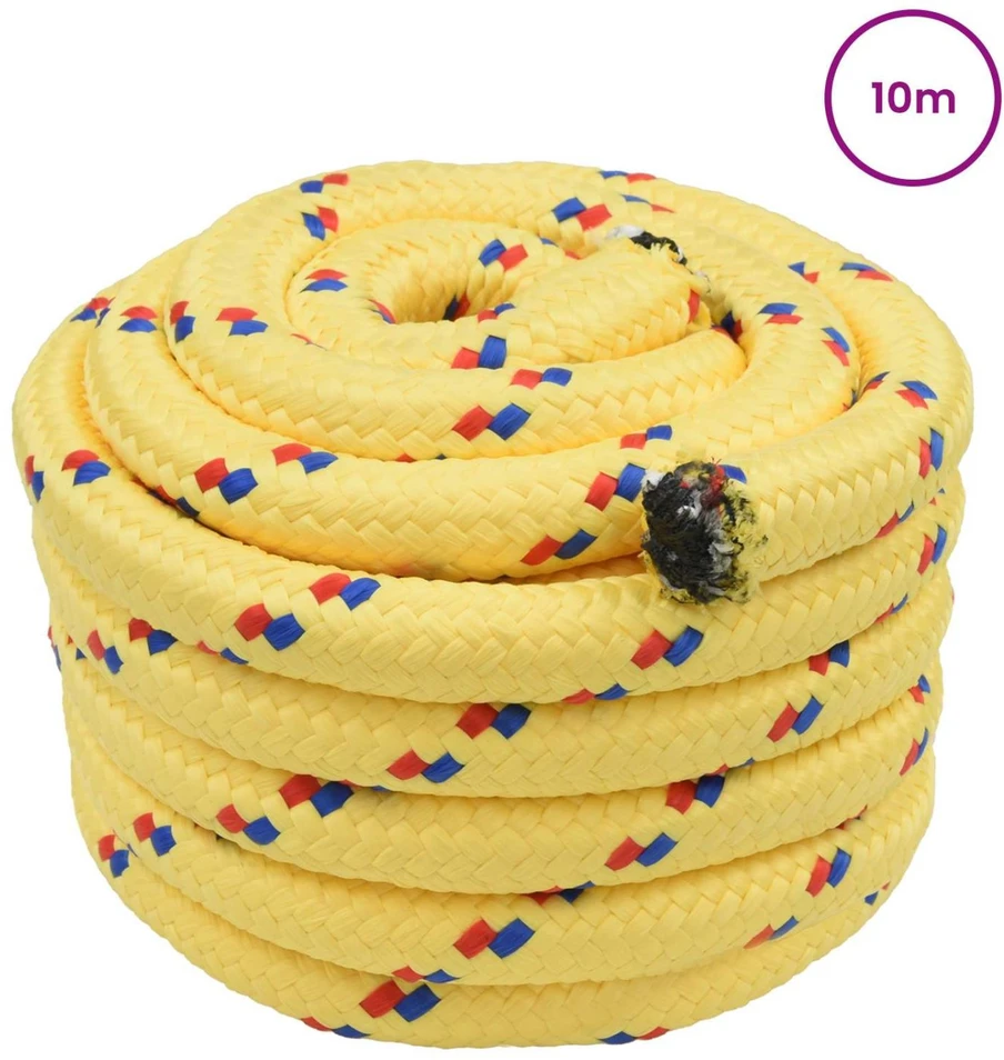 Laivo virvė 4 mm 10 m Geltona