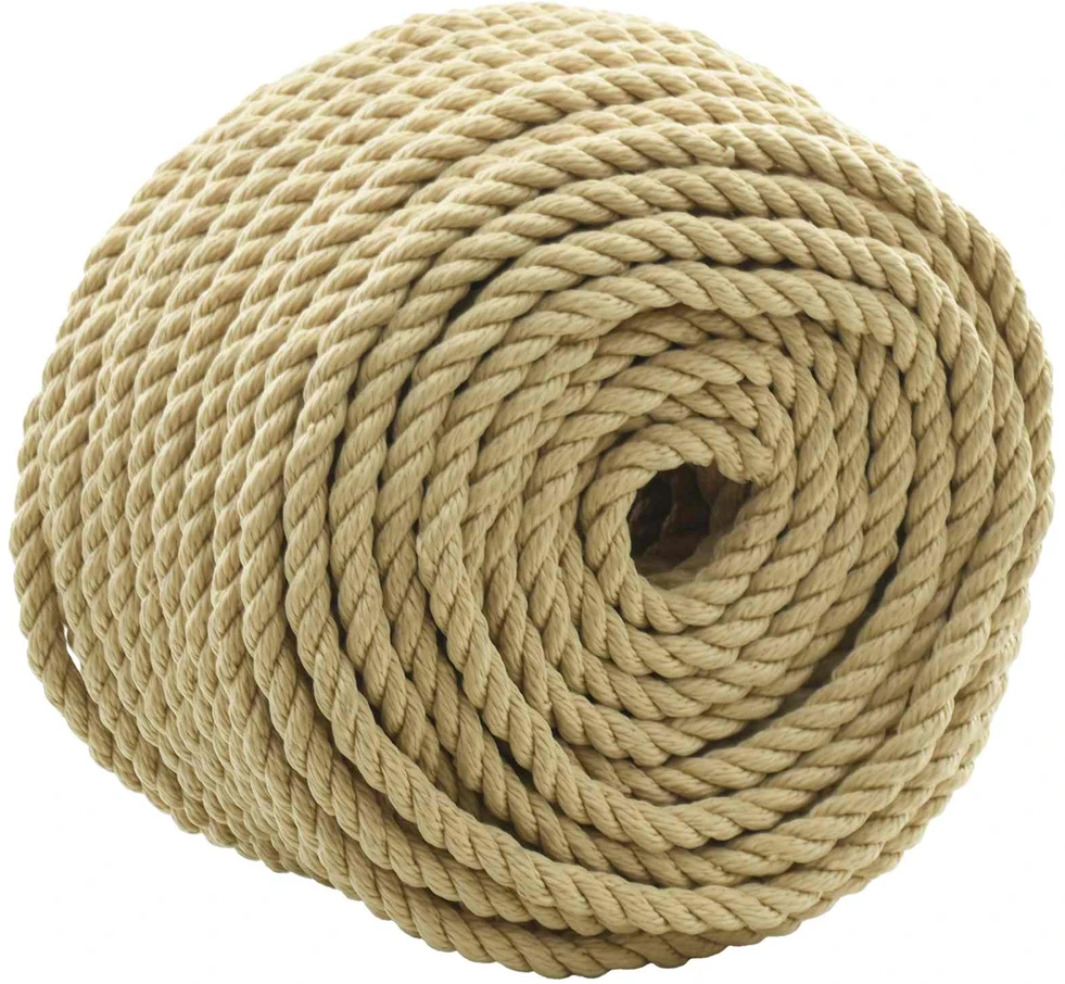 Laivo virvė 10 mm 100 m Natūrali