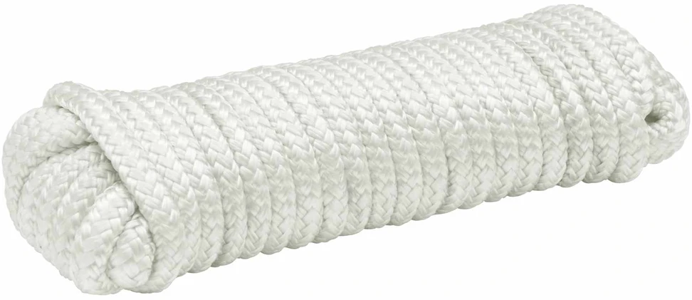 Laivo virvė 10 mm 12 m Balta Poliesteris