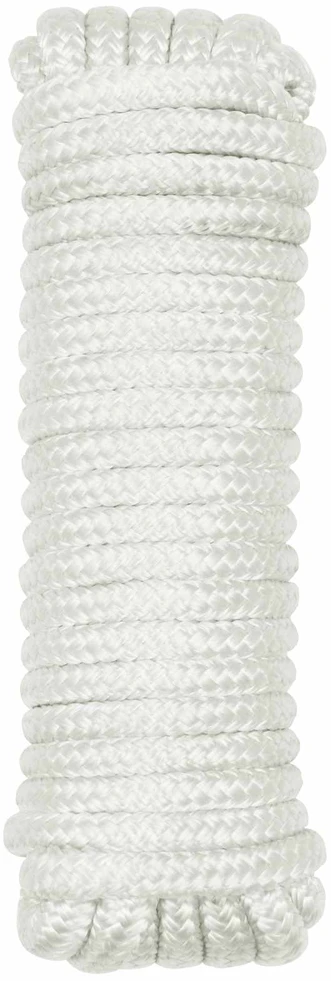 Laivo virvė 10 mm 12 m Balta Poliesteris
