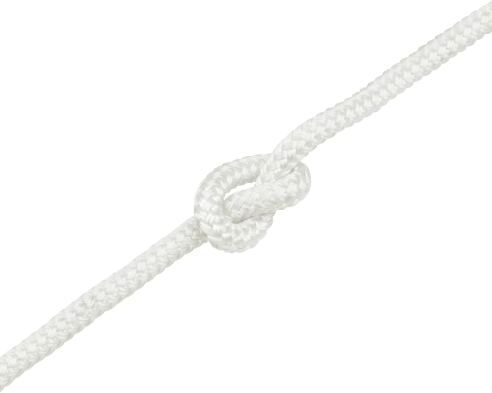 Laivo virvė 10 mm 9 m Balta Poliesteris