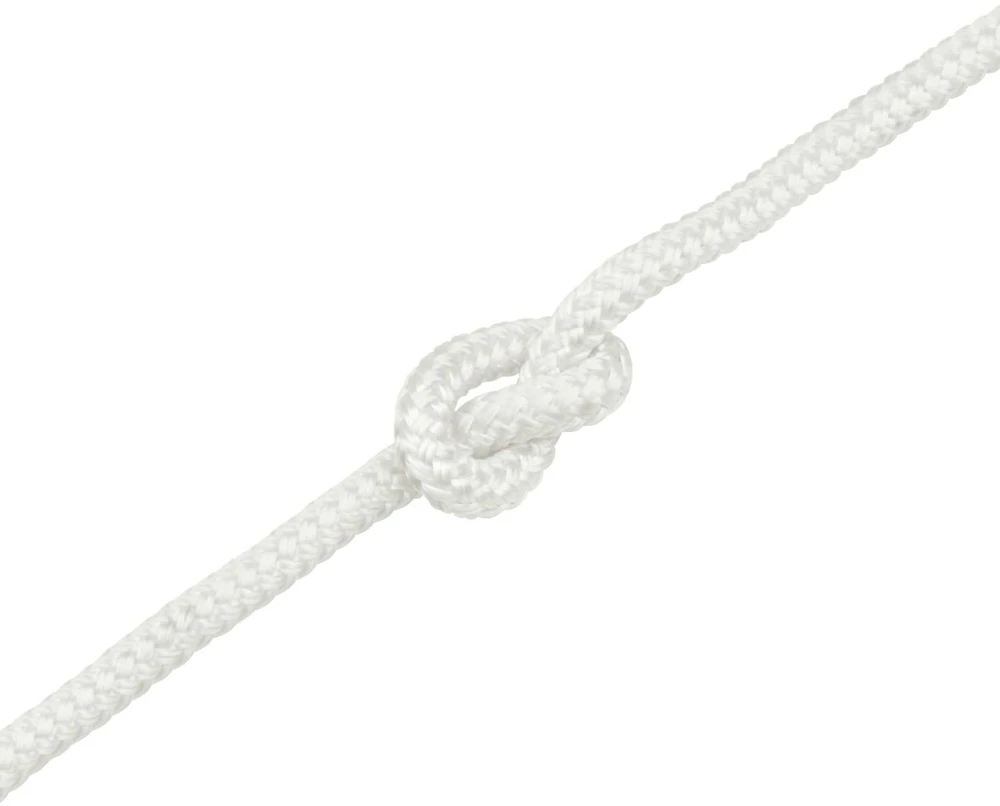 Laivo virvė 2 mm 12 m Balta Poliesteris