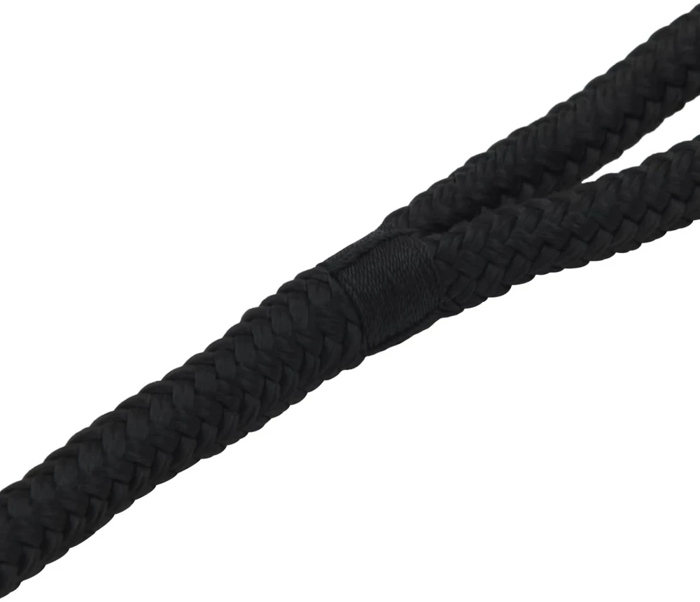 Laivo virvė 2 mm 12 m Juoda Poliesteris