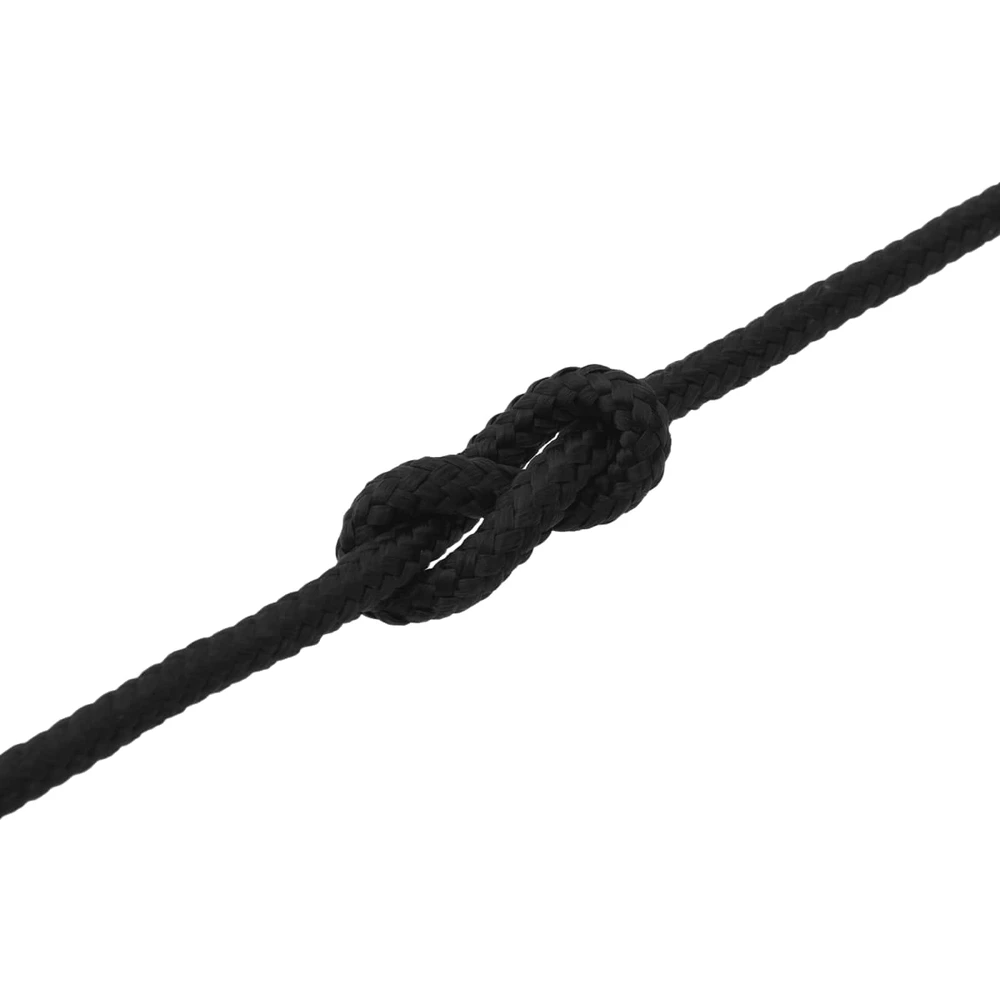 Laivo virvė 12 mm 9 m Juoda Poliesteris
