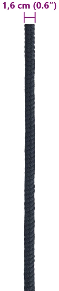 Laivo virvė 1.6 mm 50 m Karališka mėlyna Poliesteris
