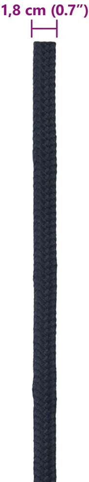 Laivo virvė 1.8 mm 25 m Karališka mėlyna Poliesteris