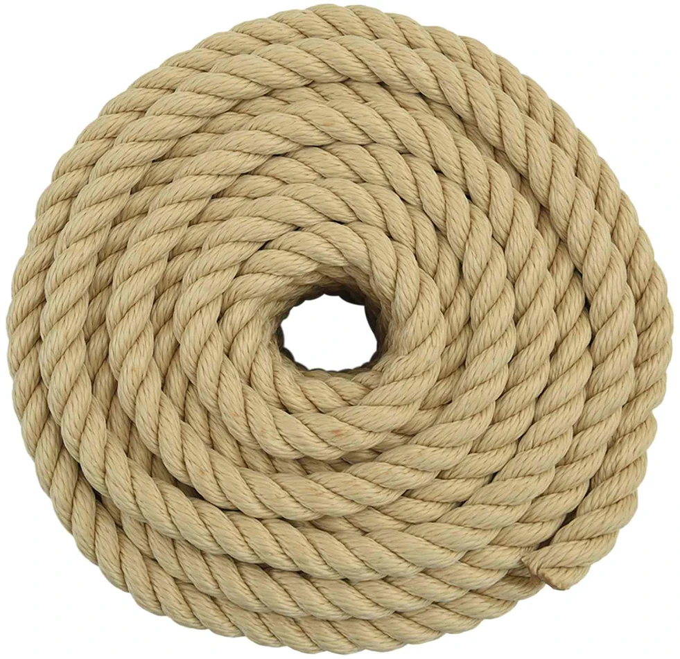 Laivo virvė 18 mm 25 m Natūrali