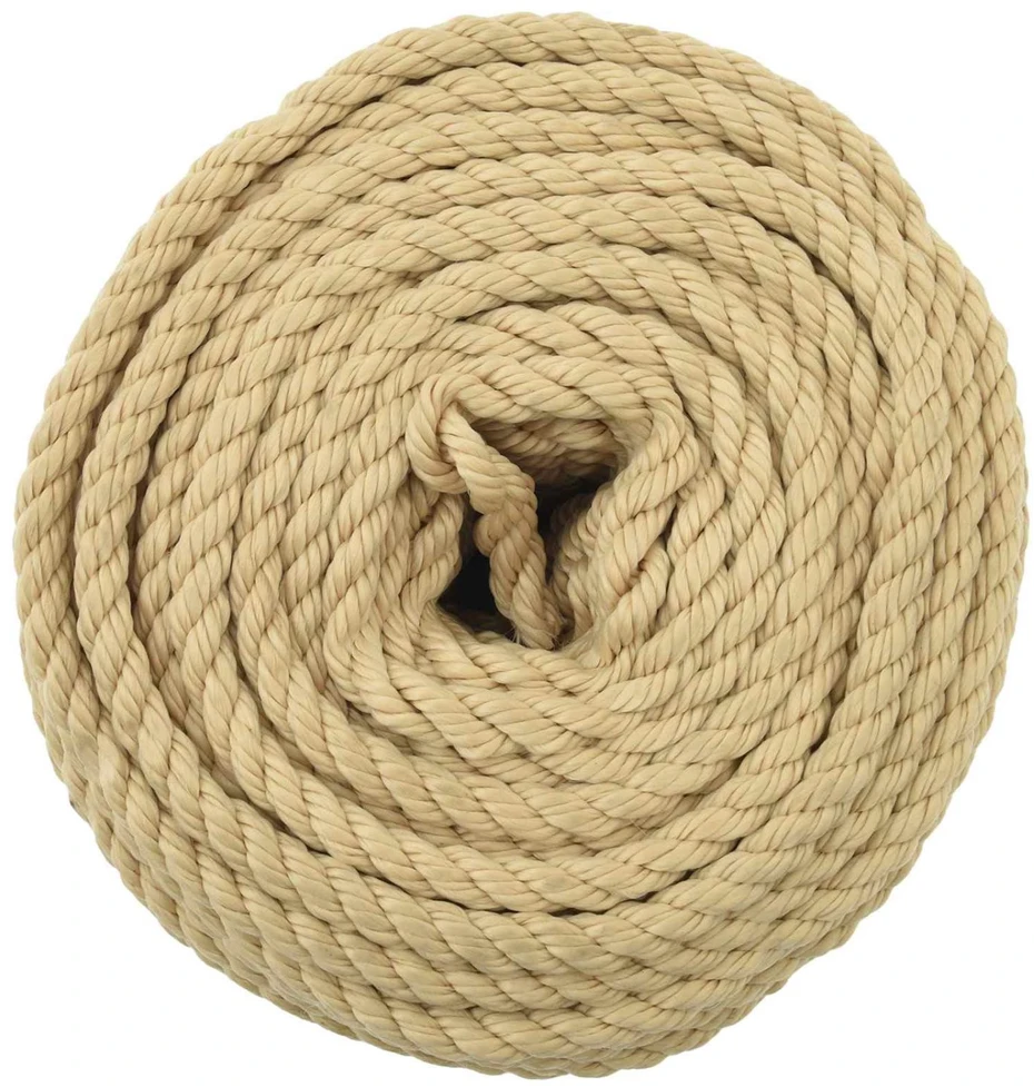 Laivo virvė 8 mm 25 m Natūrali