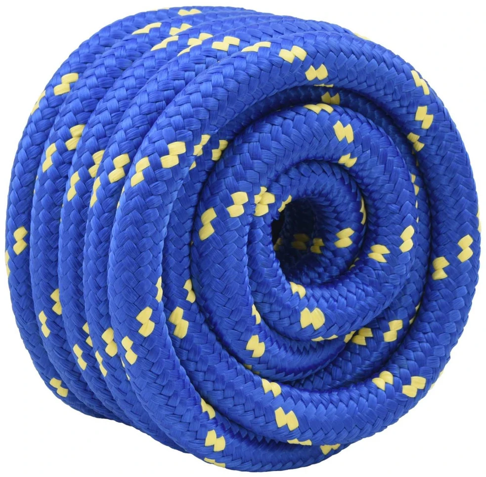 Laivo virvė 4 mm 25 m Mėlyna