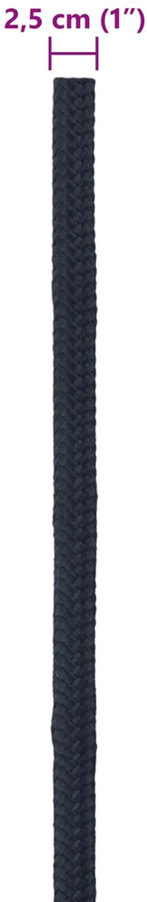 Laivo virvė 2.5 mm 50 m Karališka mėlyna Poliesteris
