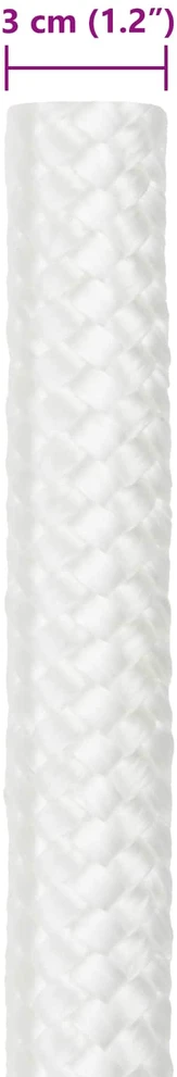 Laivo virvė 3 mm 50 m Balta PP