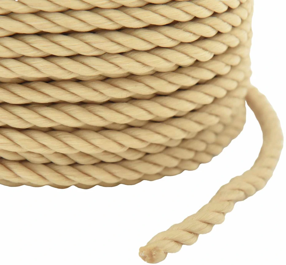 Laivo virvė 3 mm 50 m Natūrali