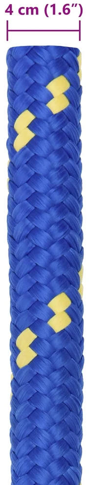 Laivo virvė 4 mm 10 m Mėlyna