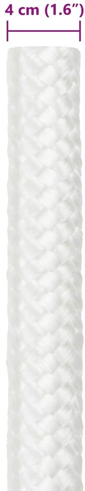 Laivo virvė 4 mm 5 m Balta