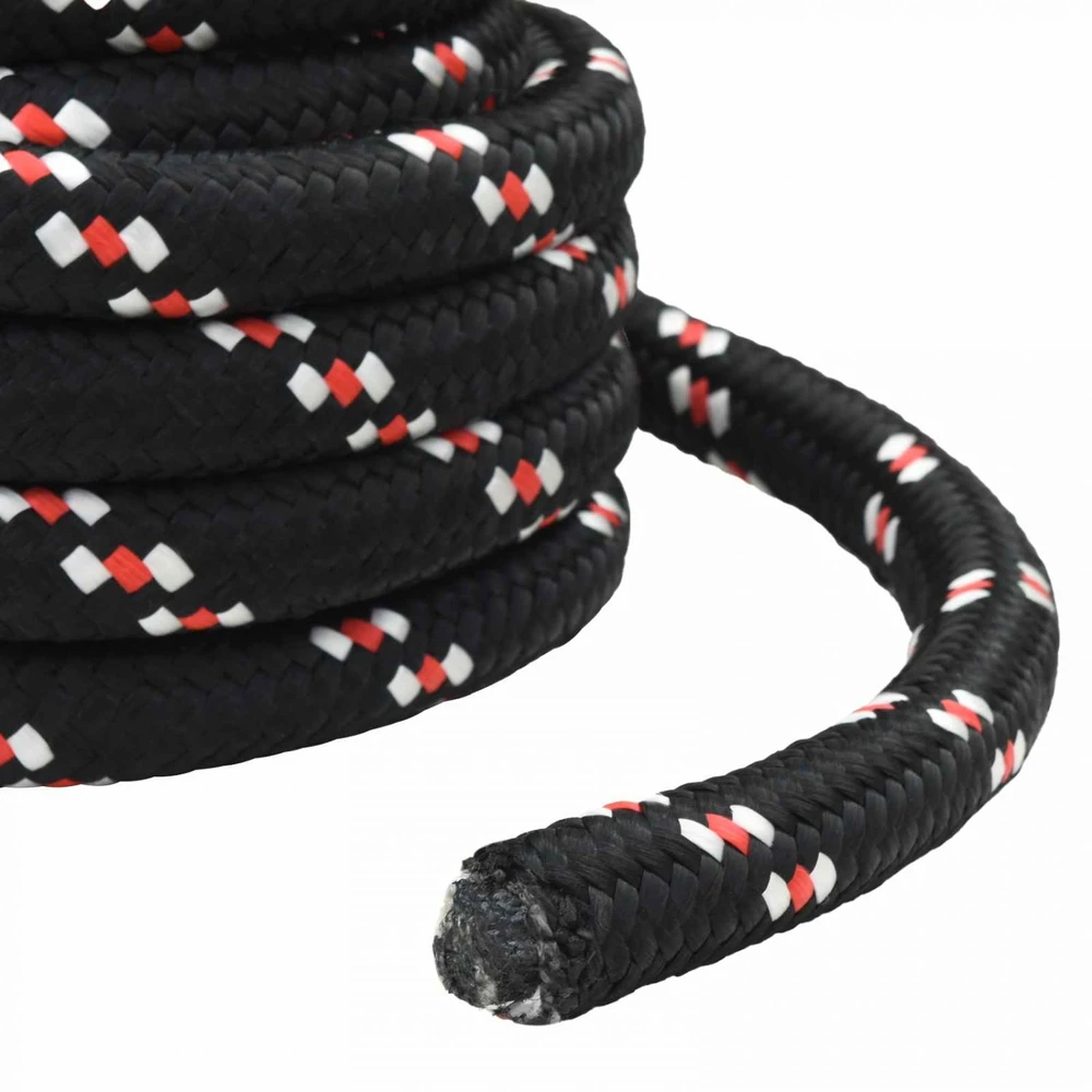 Laivo virvė 3 mm 5 m Juoda ir raudona