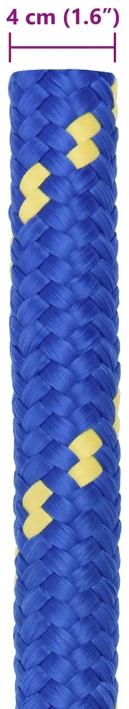 Laivo virvė 4 mm 5 m Mėlyna