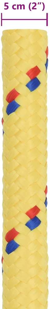 Laivo virvė 5 mm 10 m Geltona