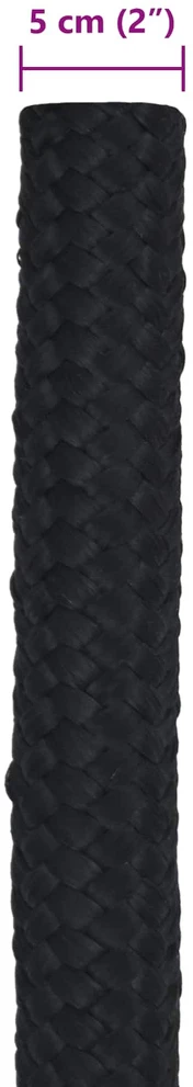Laivo virvė 5 mm 10 m Juoda