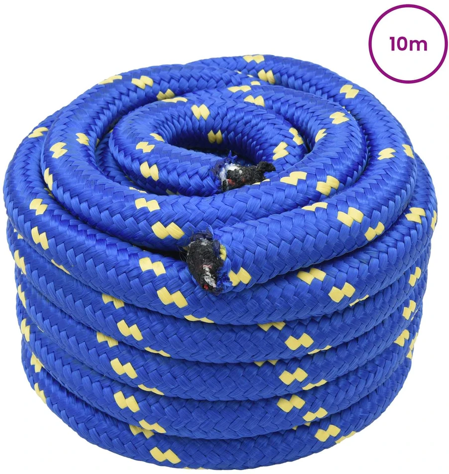 Laivo virvė 5 mm 10 m Mėlyna