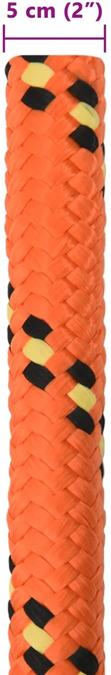 Laivo virvė 5 mm 25 m Oranžinė