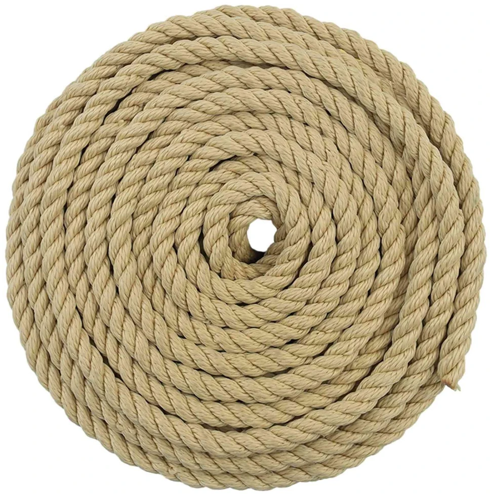 Laivo virvė 10 mm 50 m Natūrali