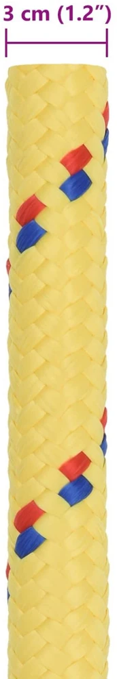 Laivo virvė 3 mm 50 m Geltona