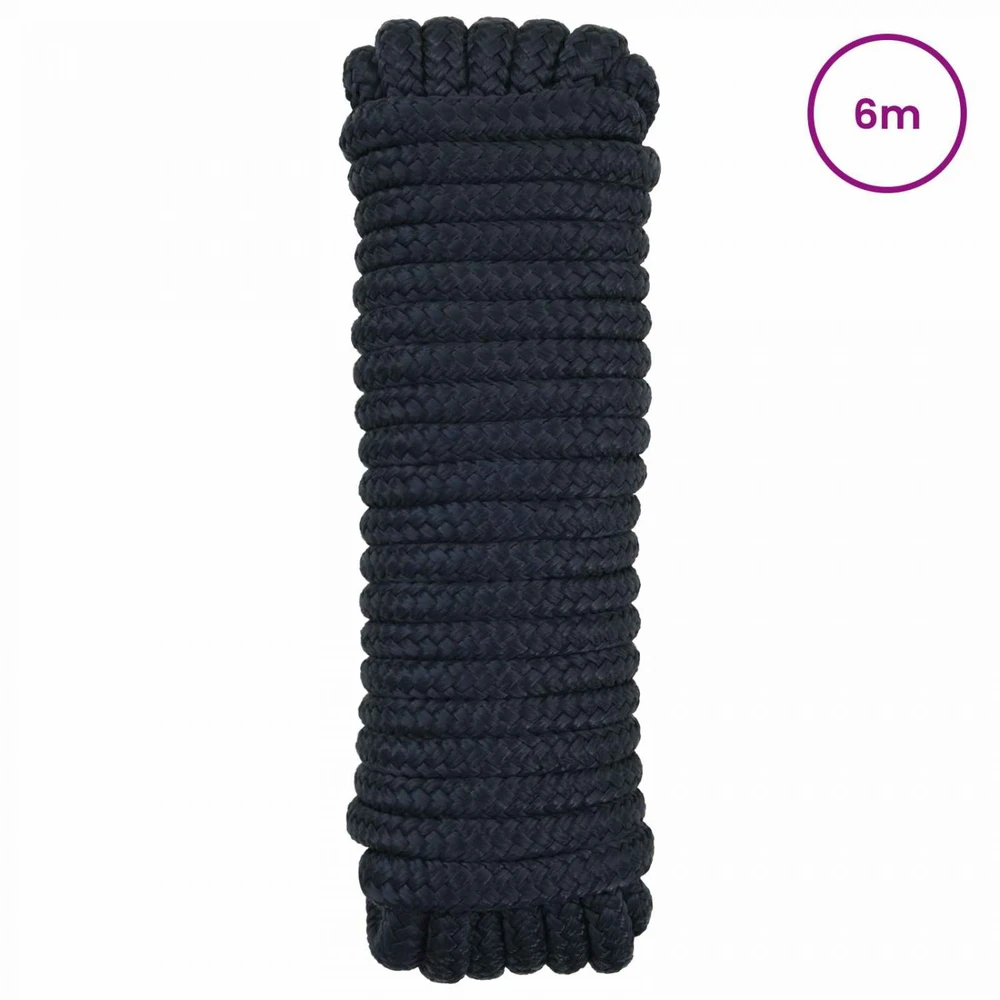 Laivo virvė 2 mm 6 m Karališka mėlyna Poliesteris