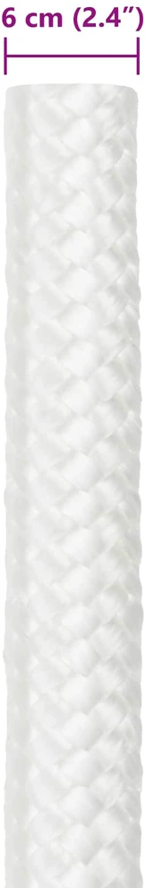 Laivo virvė 6 mm 10 m Balta