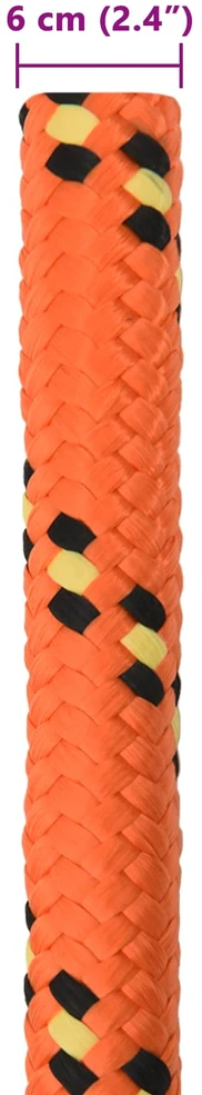Laivo virvė 6 mm 10 m Oranžinė