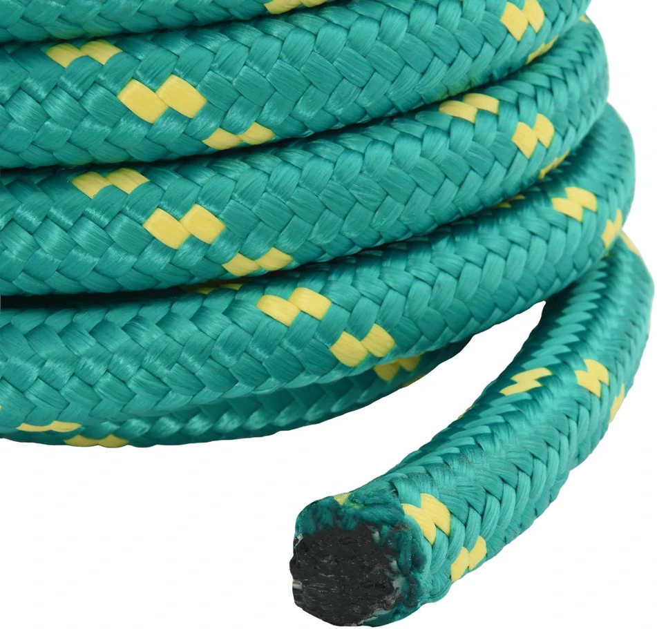 Laivo virvė 60 mm 5 m Žalia polypropylène