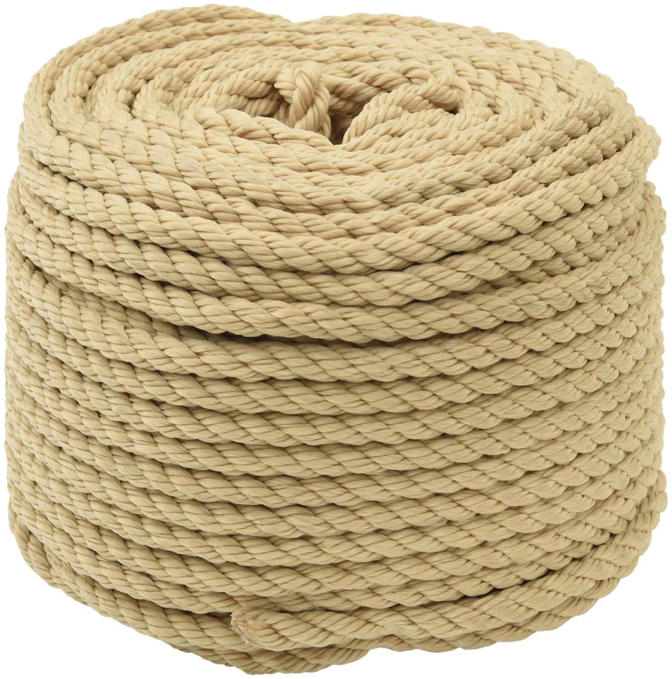 Laivo virvė 8 mm 25 m Natūrali