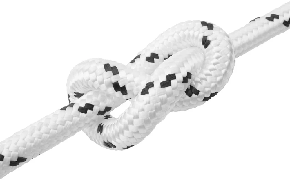 Laivo virvė 2.5 mm 50 m Balta Poliesteris