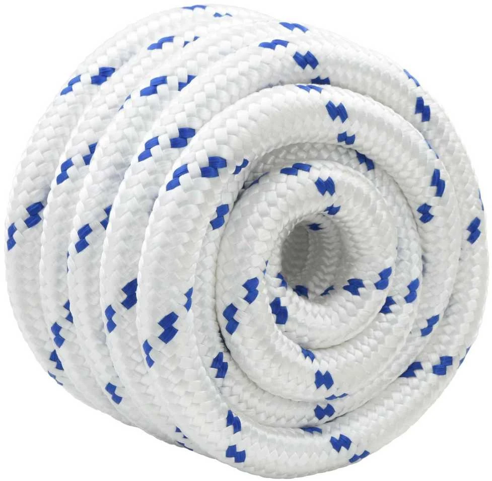 Laivo virvė 3 mm 25 m Balta ir mėlyna PP