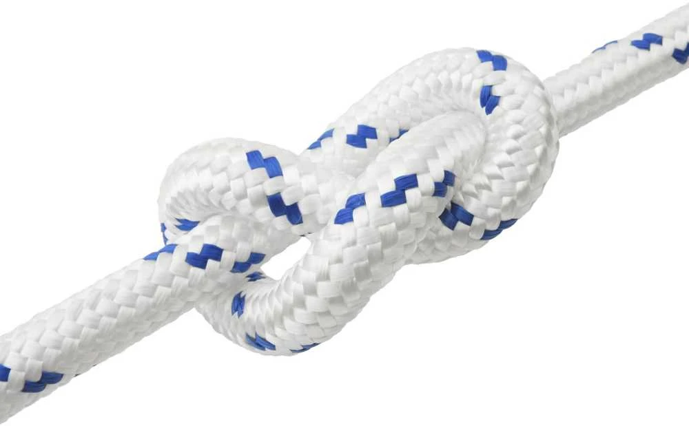 Laivo virvė 3 mm 10 m Balta ir mėlyna PP