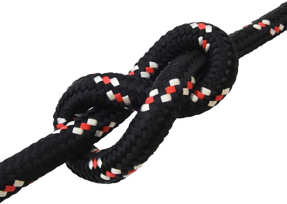 Laivo virvė 3 mm 50 m Juoda ir raudona PP