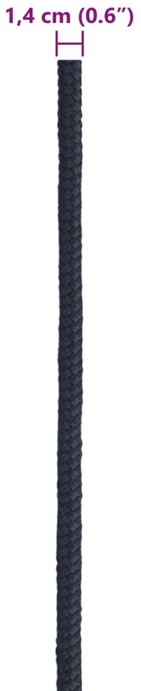 Laivo virvė 1.4 mm 25 m Karališka mėlyna Poliesteris