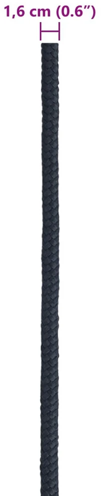 Laivo virvė 1.6 mm 50 m Karališka mėlyna Poliesteris