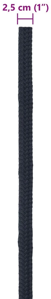 Laivo virvė 2.5 mm 50 m Karališka mėlyna Poliesteris
