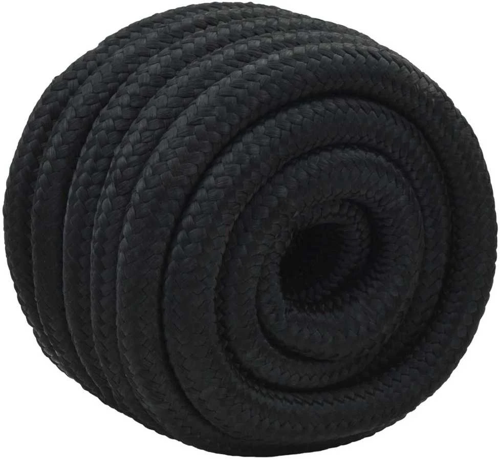 Laivo virvė 3 mm 10 m Juoda PP