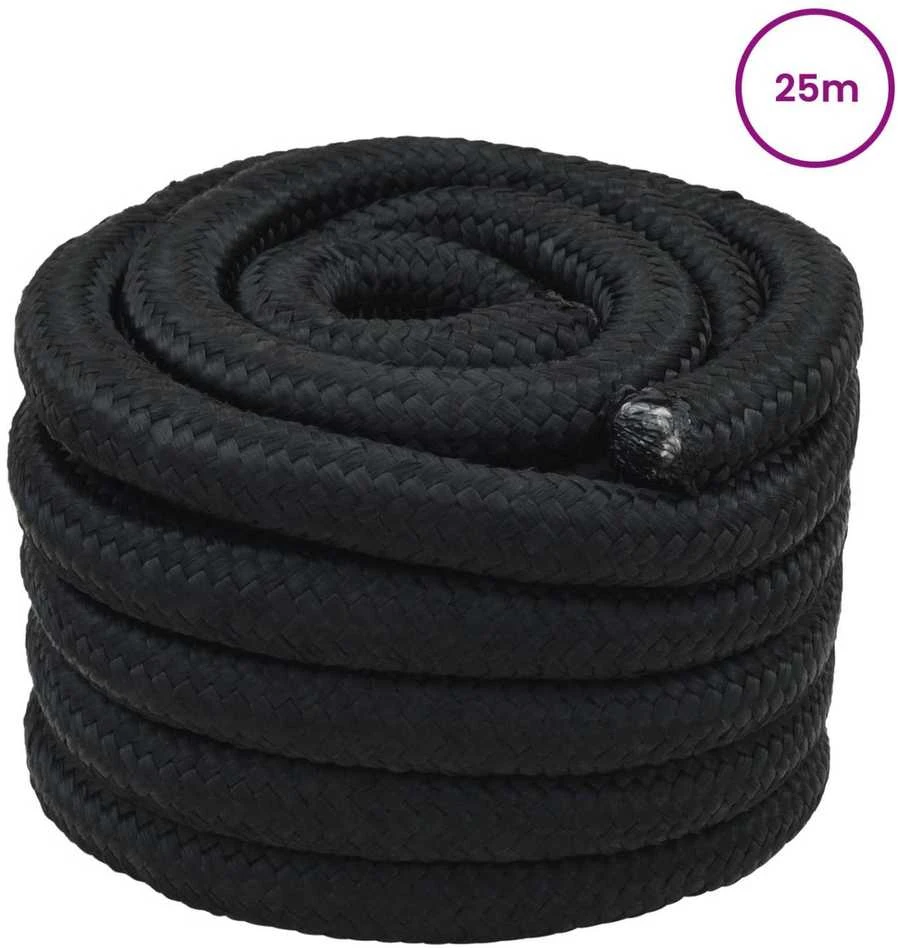 Laivo virvė 3 mm 25 m Juoda PP