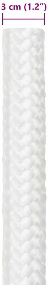 Laivo virvė 3 mm 50 m Balta PP